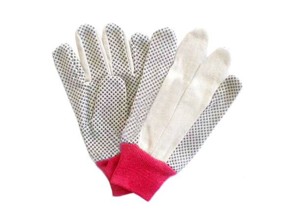 Găng tay vải hạt nhựa - Polka dot